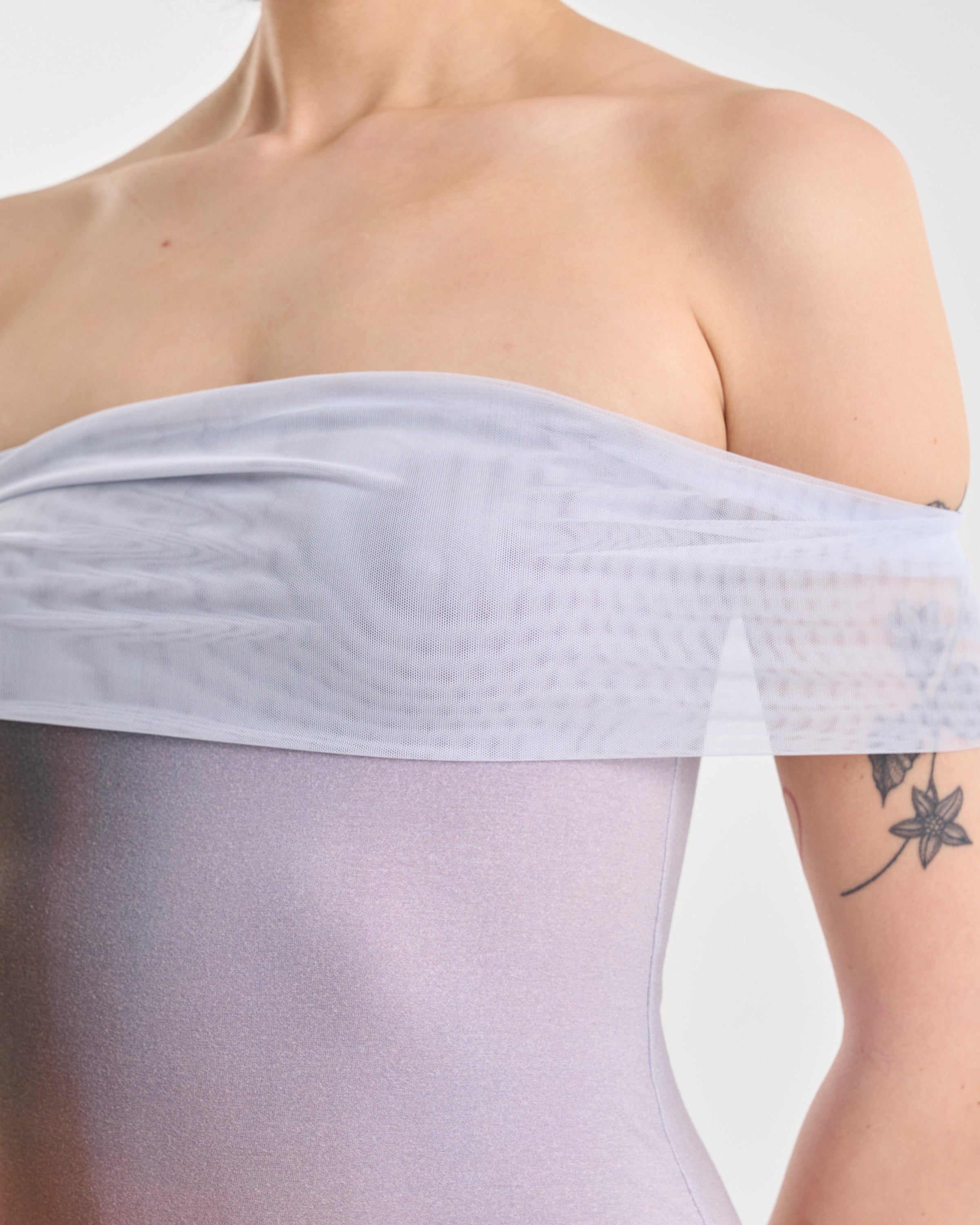 Mirage Off Shoulder Fitted Maxi Dress